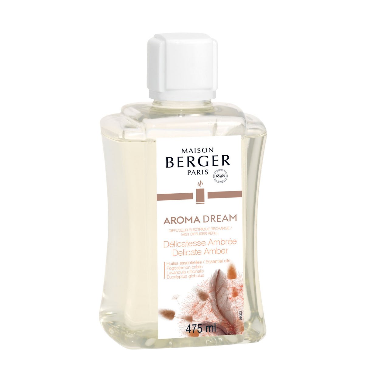 LAMPE BERGER Ricarica per Diffusore Elettrico 475ml Aroma Dream Délicatesse Ambrée