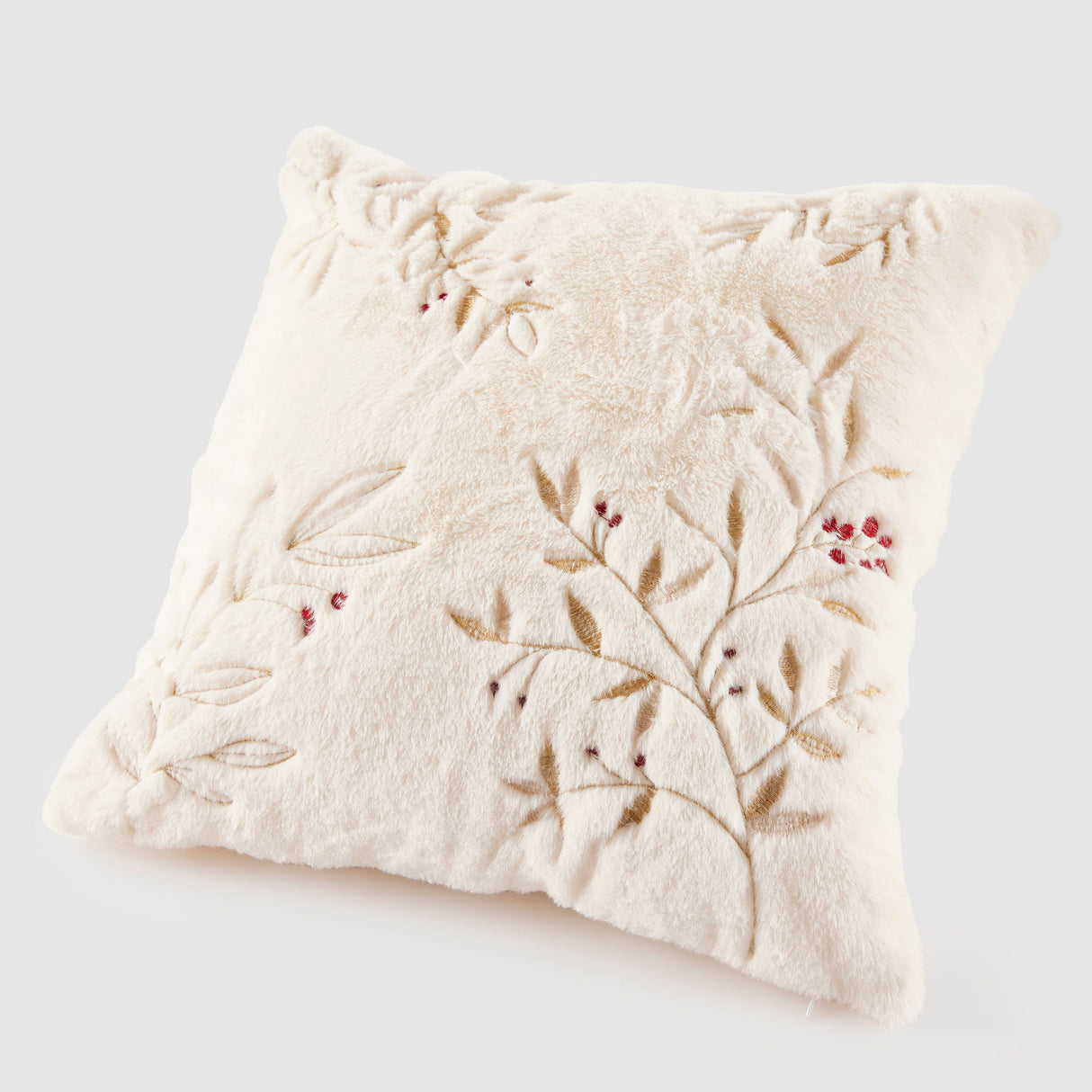 EDG Enzo De Gasperi Cuscino di Natale Furry Quadrato 45x45cm