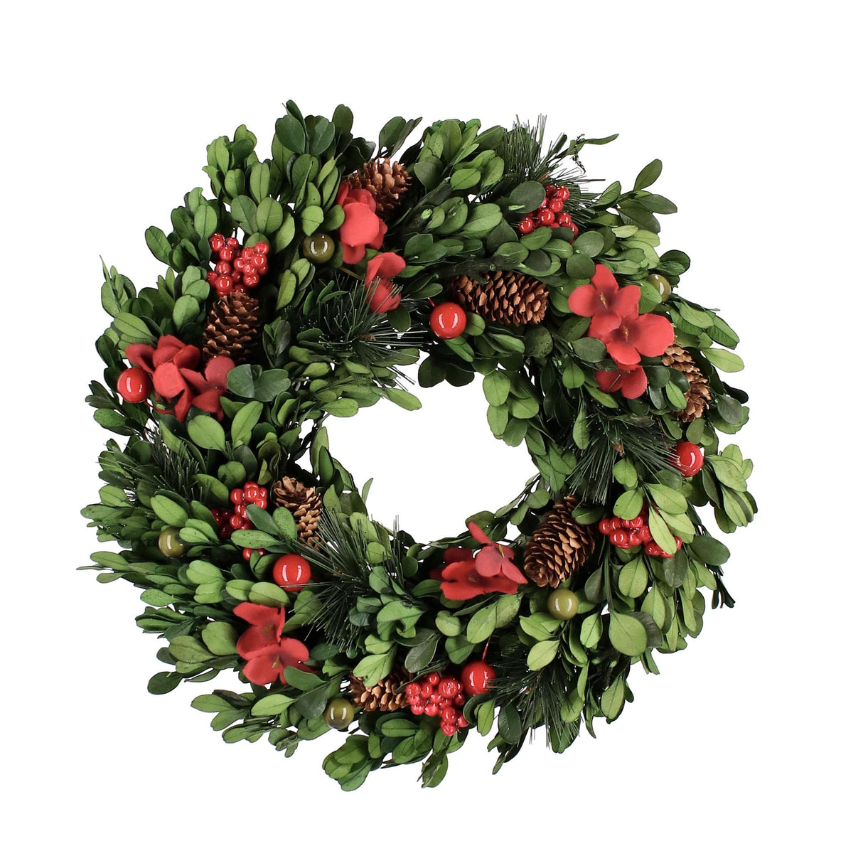 BIZZOTTO Corona Ghirlanda Natalizia Antea Verde con Bacche 30cm