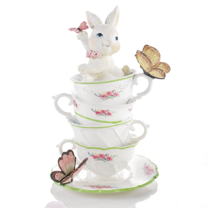 MASCAGNI CASA Coniglio Coniglietto di Pasqua in Resina 20cm Decorazione Pasquale