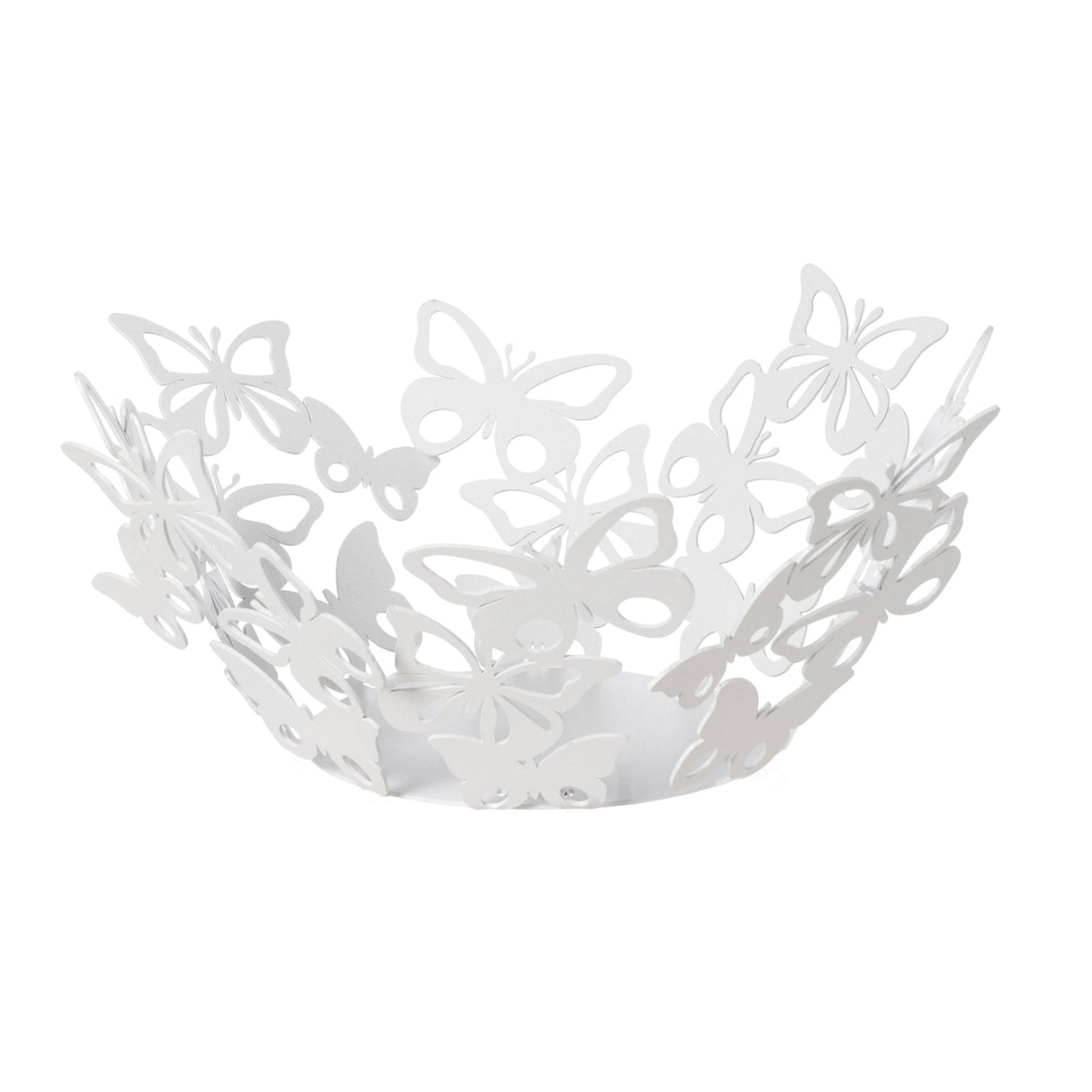 ARTI & MESTIERI Centrotavola Moderno Farfalloso Grande Bianco Marmo