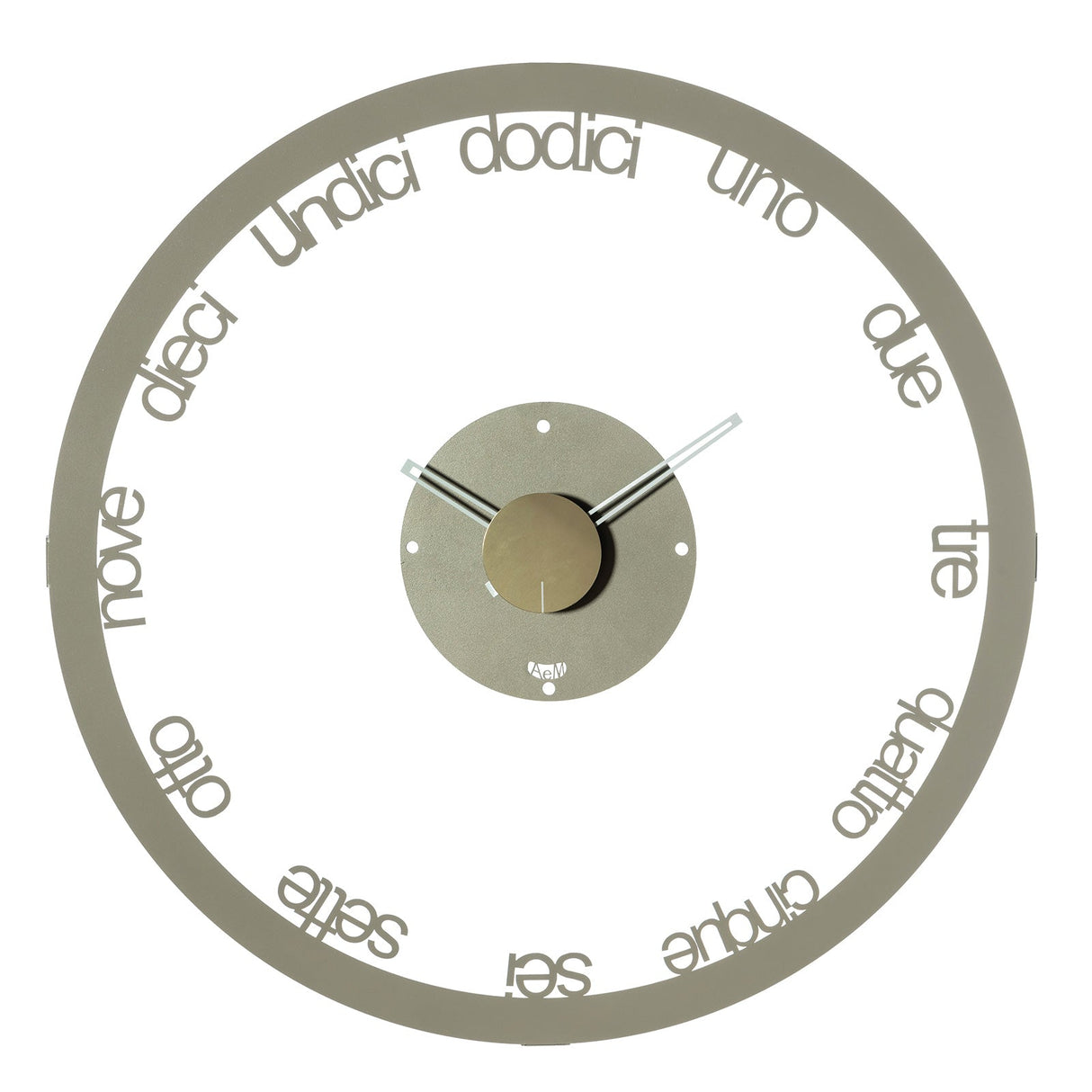 ARTI & MESTIERI Orologio Grande da Parete di Design Circolo Sabbia