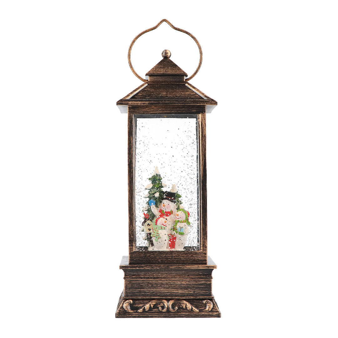 TIMSTOR Lanterna Pupazzo di Neve 27,5cm Decorazione Natalizia LED