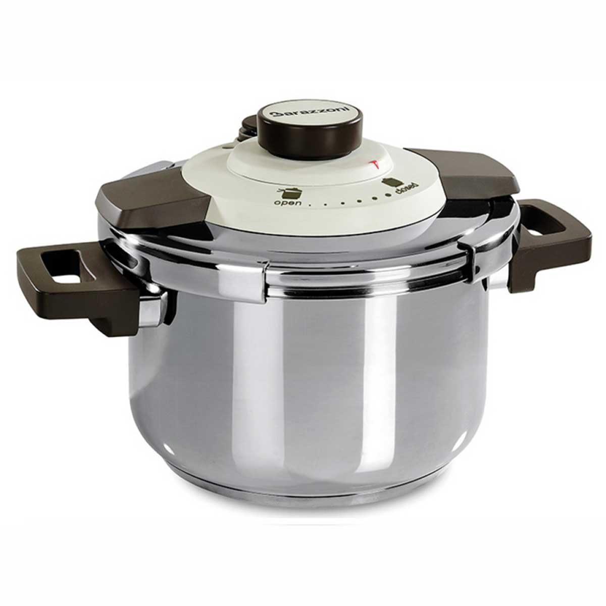 BARAZZONI Facile Dual System Pentola a Pressione 4,5 L Acciaio Inox 22cm