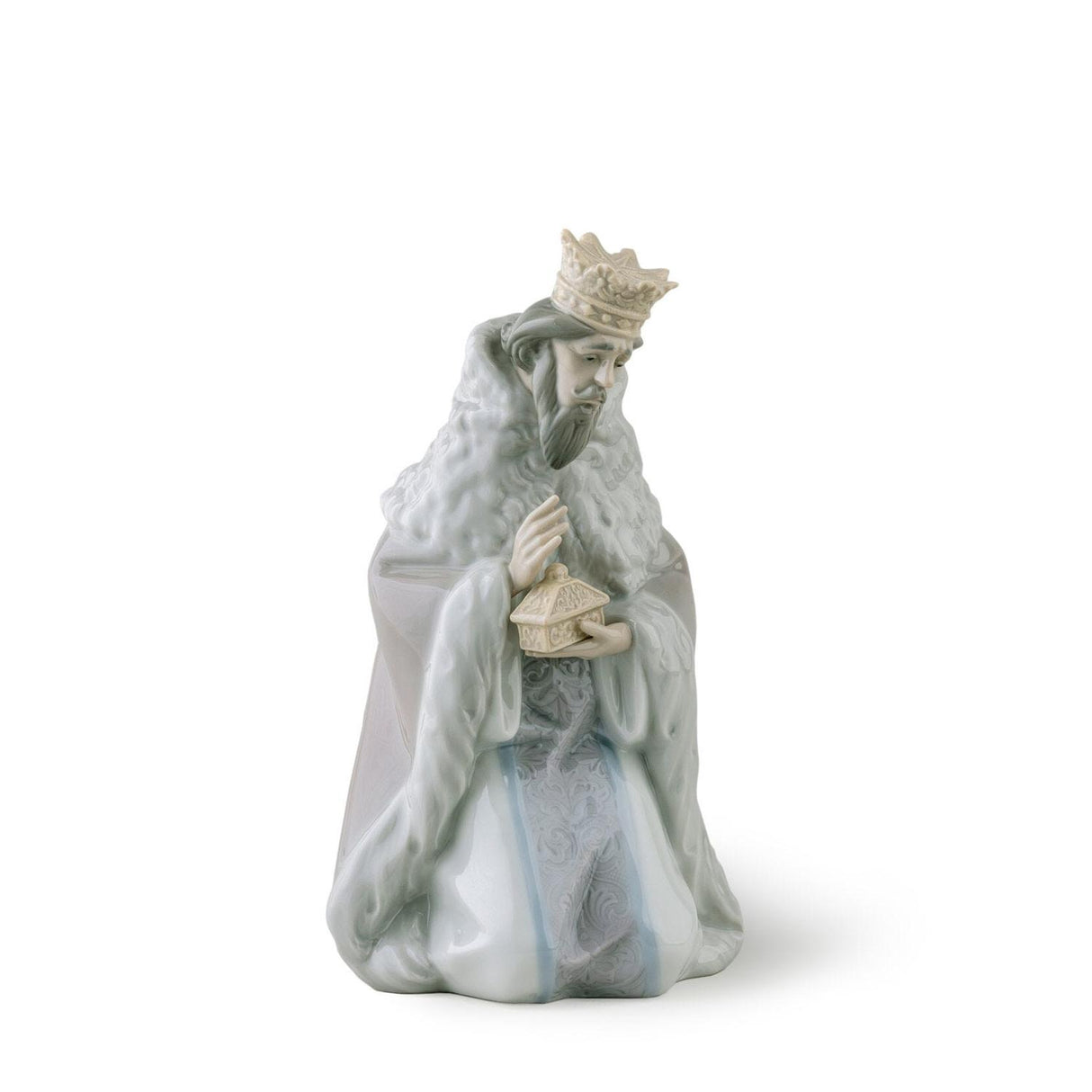 LLADRO' Figurina Natività Re Gaspare II 24x15cm Porcellana