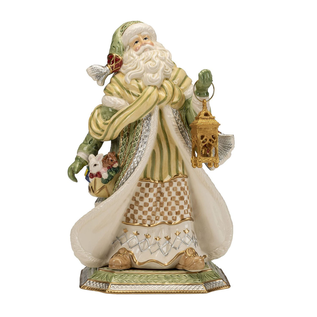 FITZ & FLOYD Babbo Natale 34cm Decorazione di Natale Porcellana