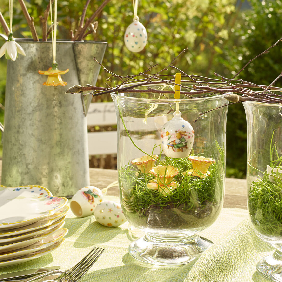 VILLEROY & BOCH Mini Flower Bells Set 2 Pezzi Campanella Pendaglio Narciso 4x5cm Decorazione Pasqua