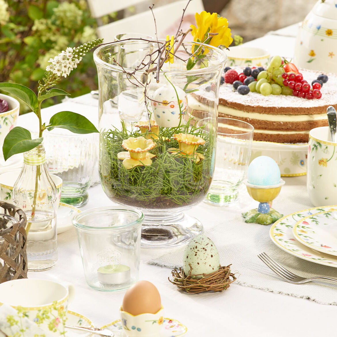 VILLEROY & BOCH Mini Flower Bells Set 2 Pezzi Campanella Pendaglio Narciso 4x5cm Decorazione Pasqua