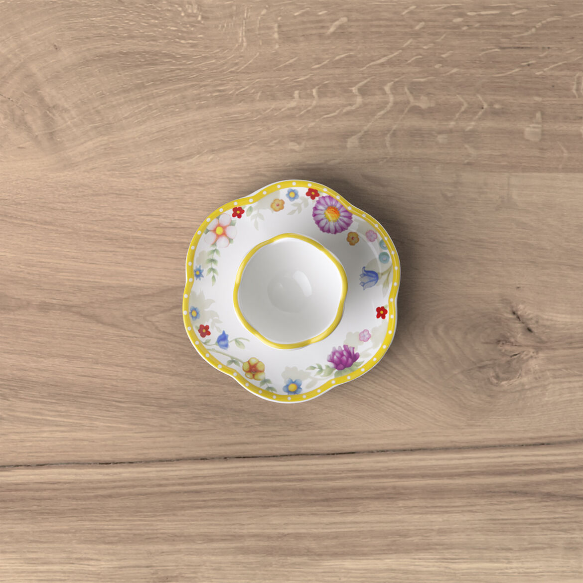 VILLEROY & BOCH Spring Awakening Egg Cup with Saucer 30ml 10cm Easter Table