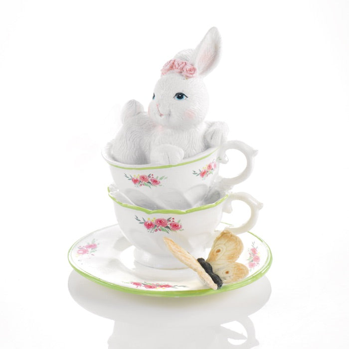 MASCAGNI CASA Coniglietto di Pasqua in Resina 15cm Decorazione Pasquale