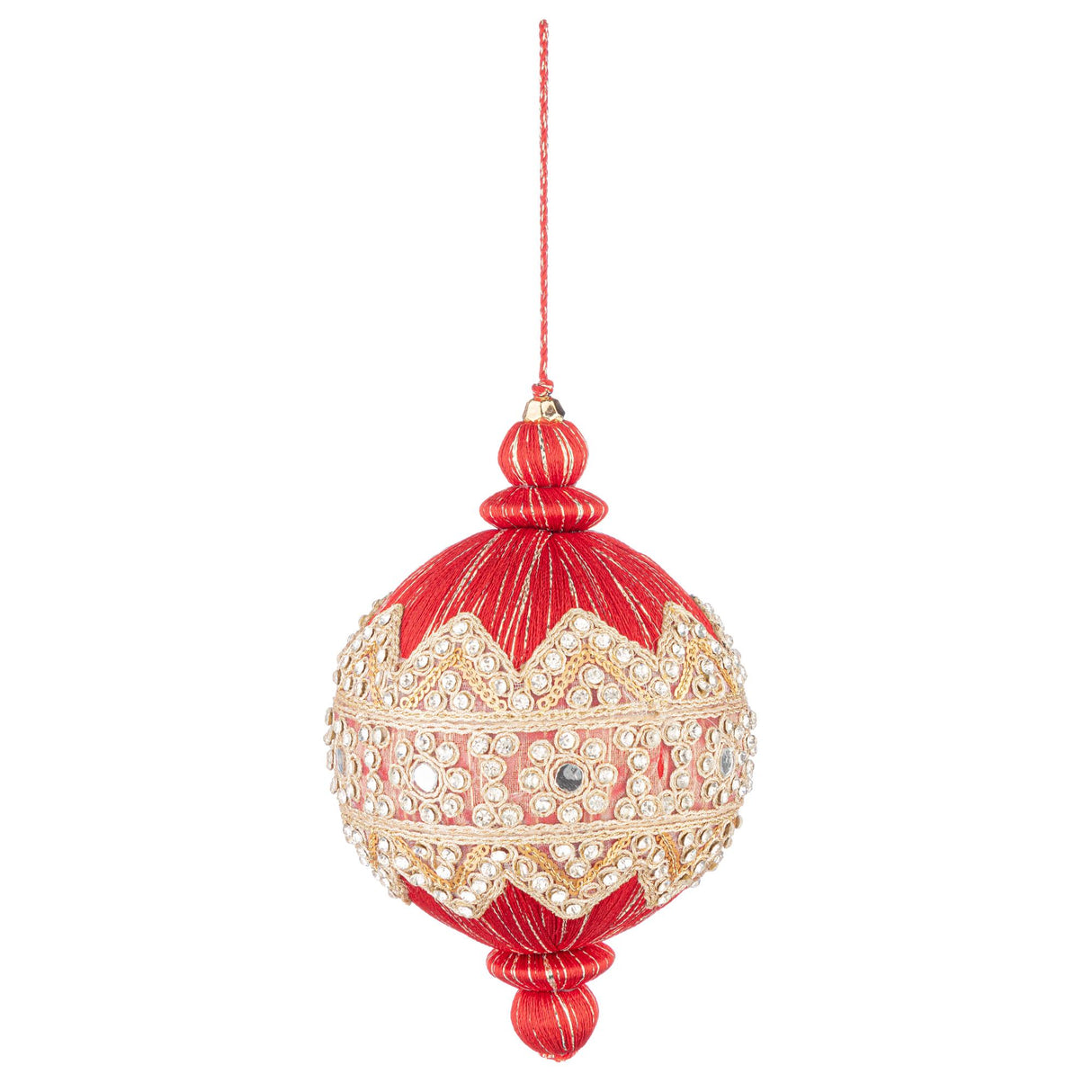 BIZZOTTO Sfera Pallina di Natale Adorn Rosso 10cm