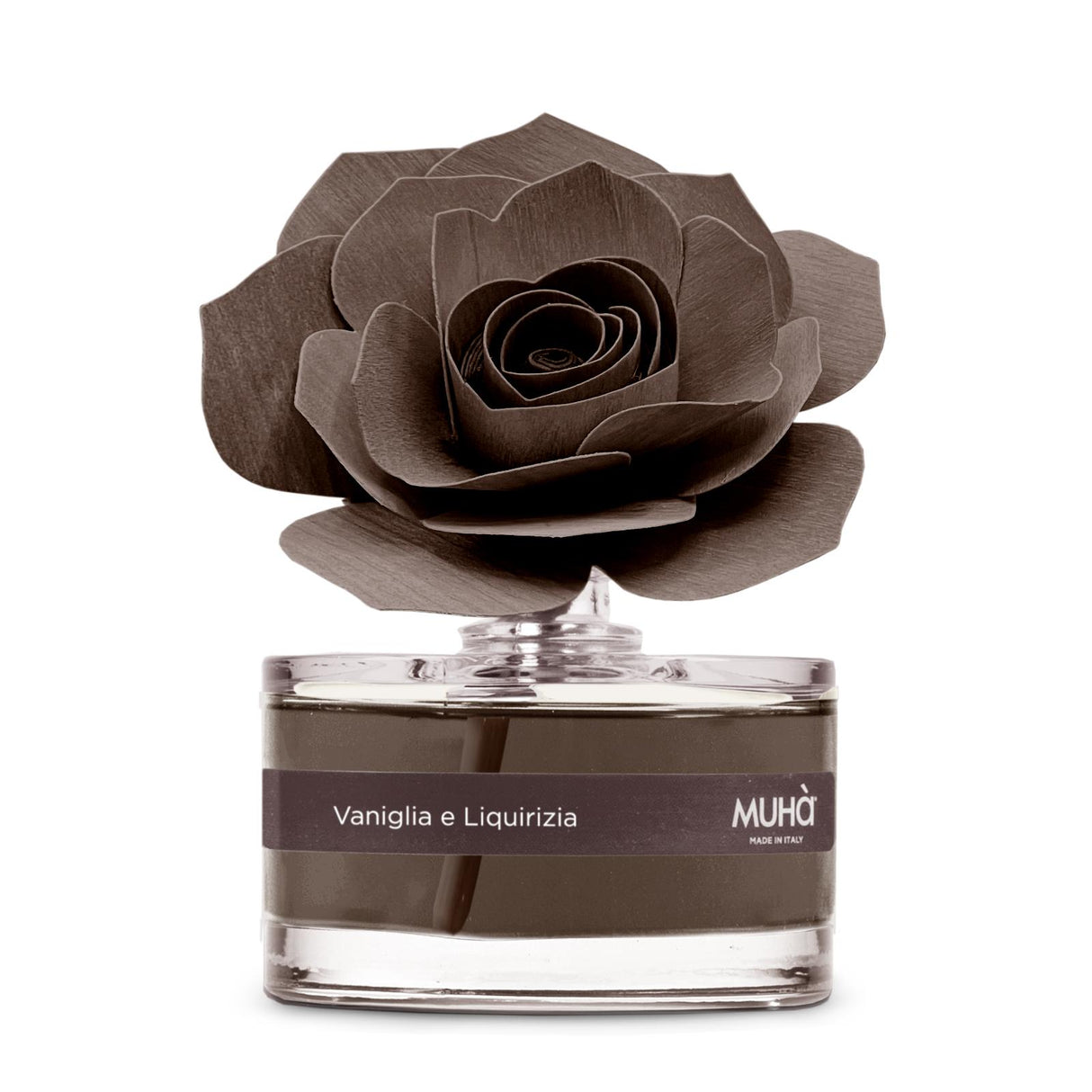 MUHA' Profumatore D'Ambiente Diffusore Rosa 50ml Vaniglia e Liquirizia