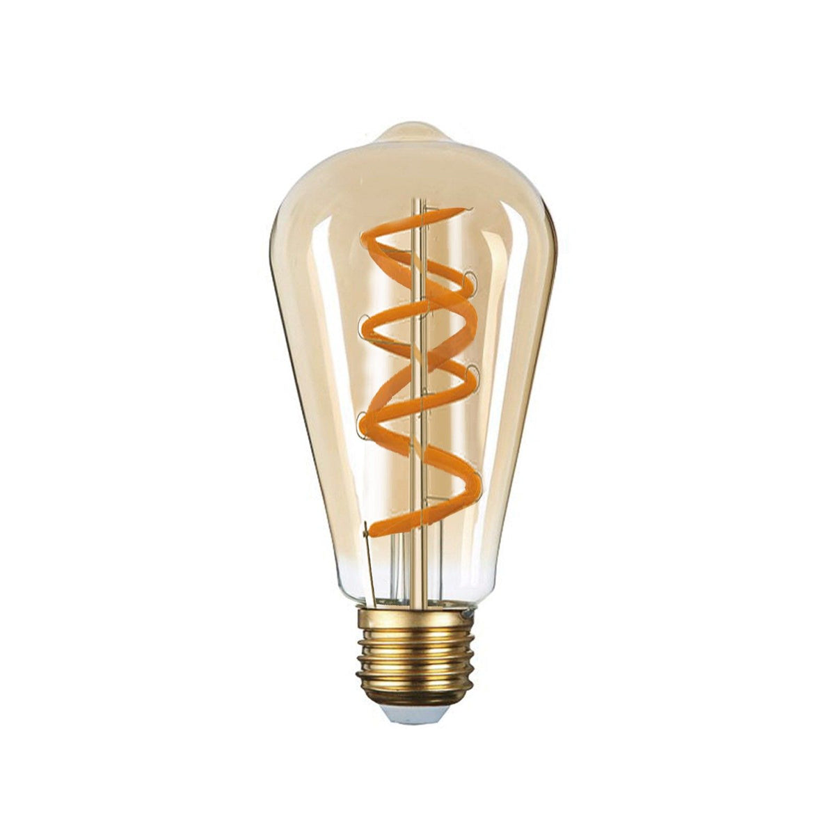 WERNS Lampadina LED Filament Bulb E27 Luce Calda Ambra 14cm