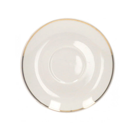 BRANDANI Punto Oro Set 2 Pezzi Tazza Caffè c/Piattino Porcellana Bianco Oro