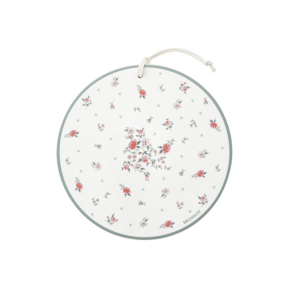 BRANDANI Trivet Decoration Grandma Pink 20cm Porcelain Cork
