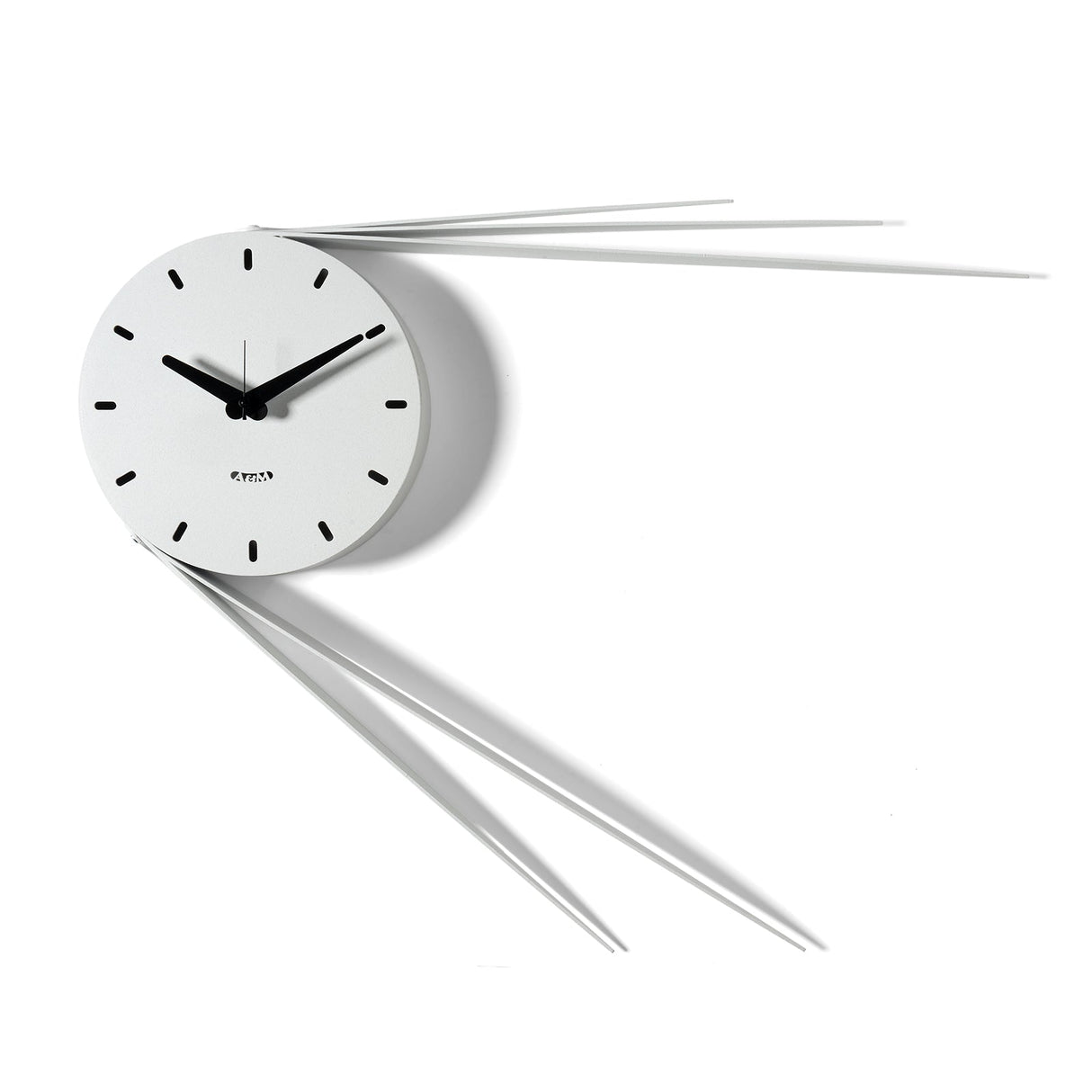 ARTI & MESTIERI Orologio da Parete di Design Traslo Bianco Marmo 43,5x56cm