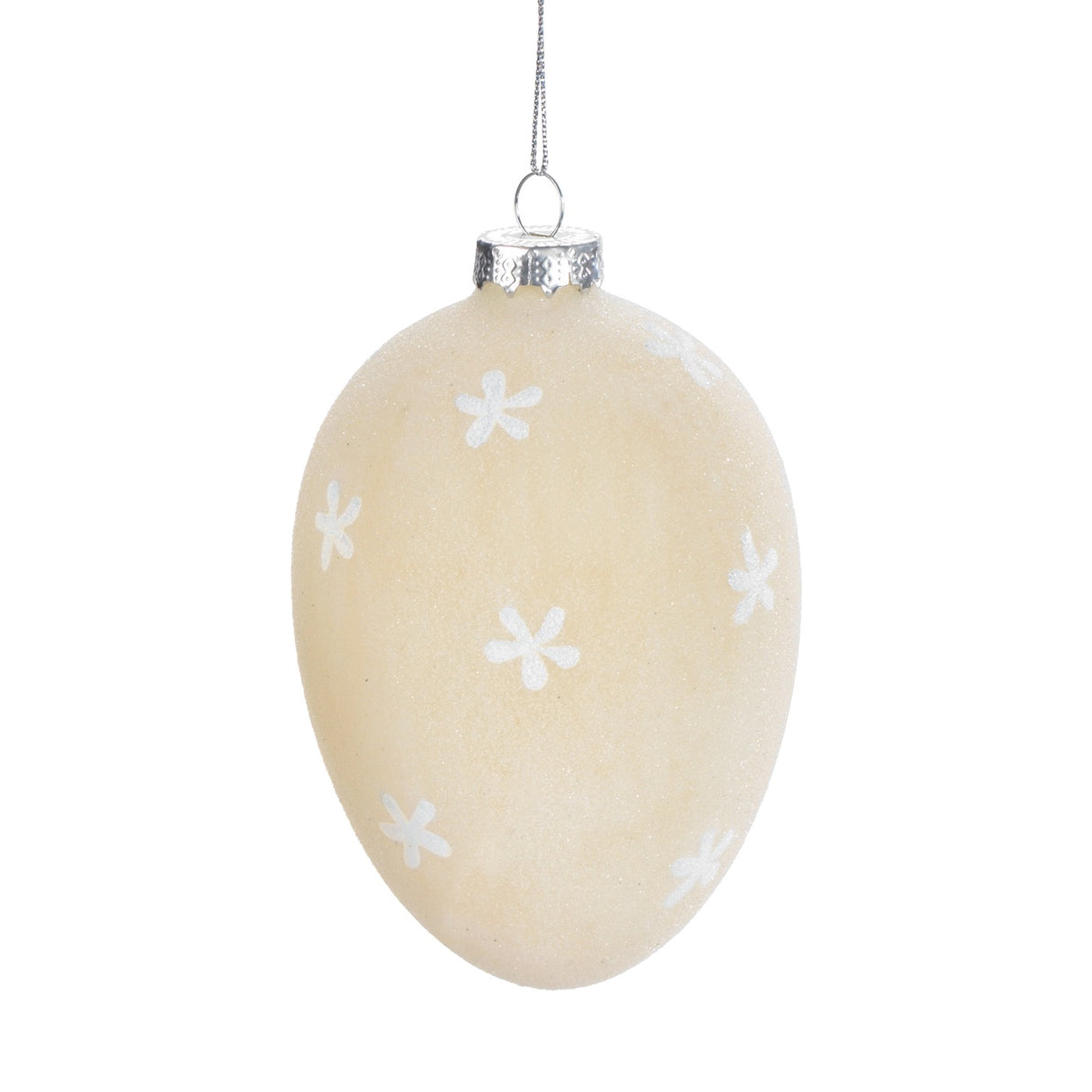 MASCAGNI CASA Uovo Ovetto di Pasqua da Appendere Pendaglio in Vetro 12cm Decorazione Pasquale