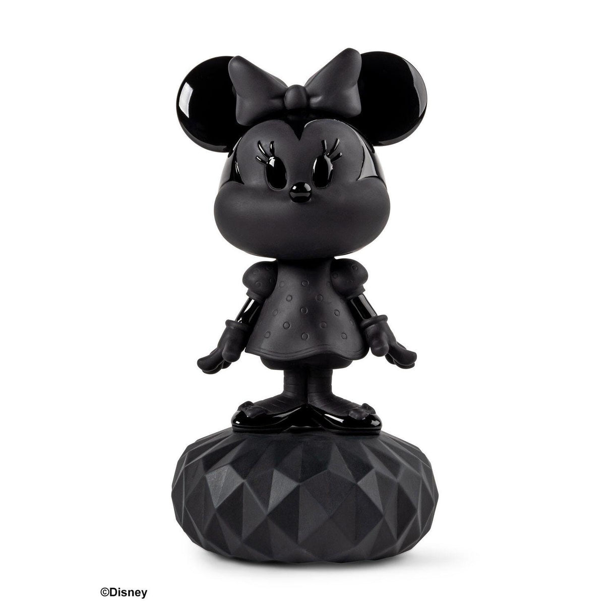 LLADRO' Scultura Minnie Total Black 31x17cm Porcellana