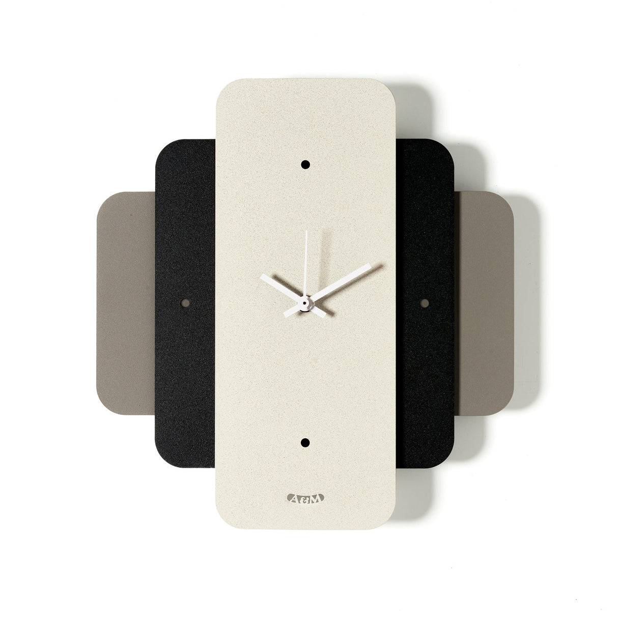 ARTI & MESTIERI Orologio da Parete Empire Fango Nero Avorio 30x28cm