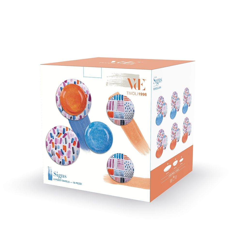 VILLA D'ESTE HOME TIVOLI Signs Servizio Tavola Piatti 18 Pezzi 5911807