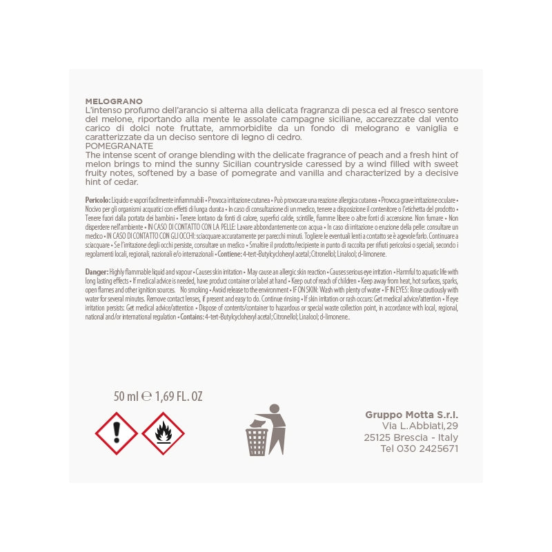 MUHA' Butterfly 50ml Profumatore D'Ambiente Diffusore Melograno N01