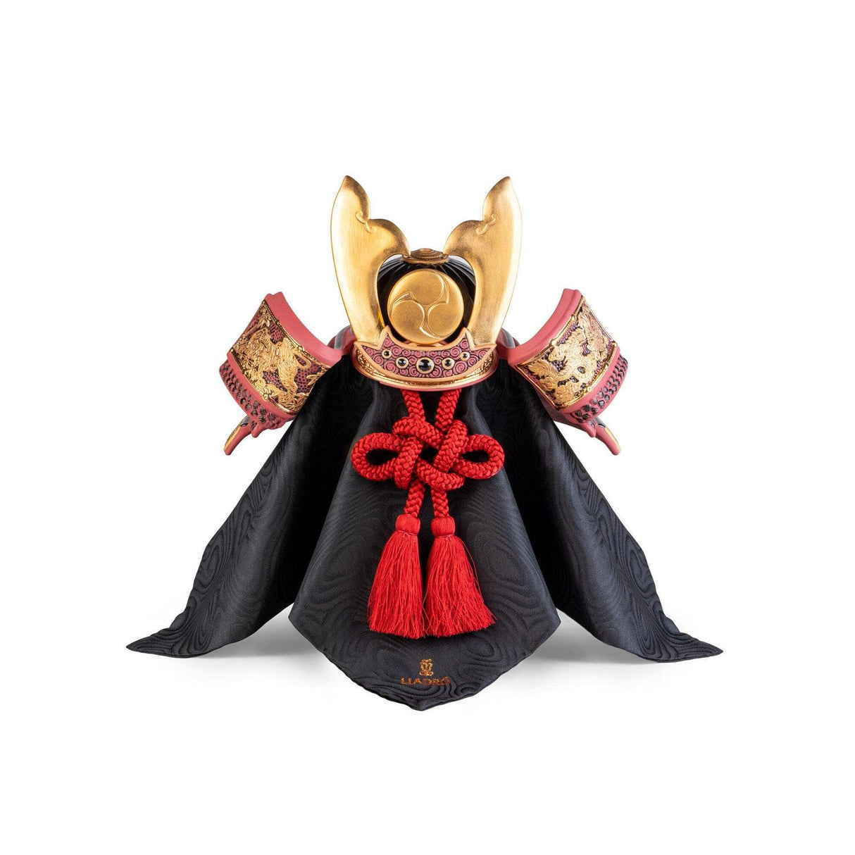 LLADRO' Figurina Elmetto Samurai Tigre e Dragone 35x20cm Porcellana