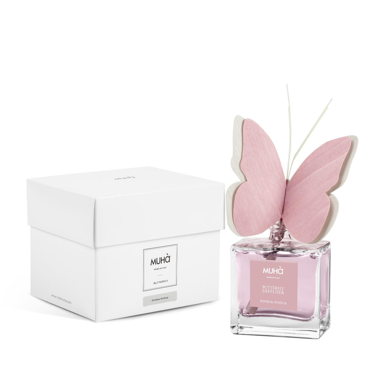 MUHA' Profumatore D'Ambiente Diffusore Butterfly 50ml Ambra Antica