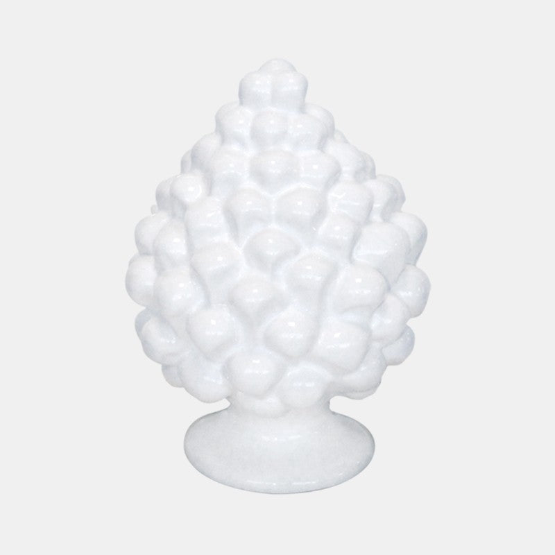 SOUVENIR PLANET - Pigna da appoggio grande bianca 12cm