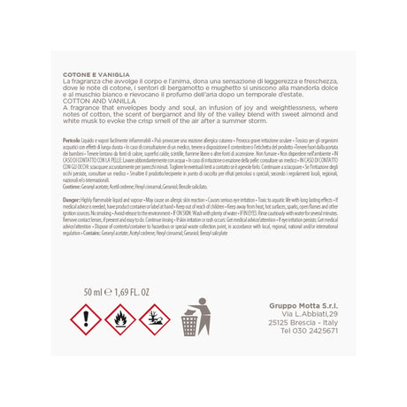 MUHA' Butterfly 50ml Profumatore D'Ambiente Diffusore Cotone & Vaniglia N03