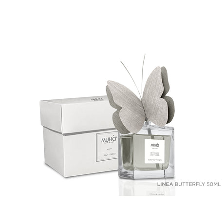 MUHA' Butterfly 50ml Profumatore D'Ambiente Diffusore Cotone & Vaniglia N03