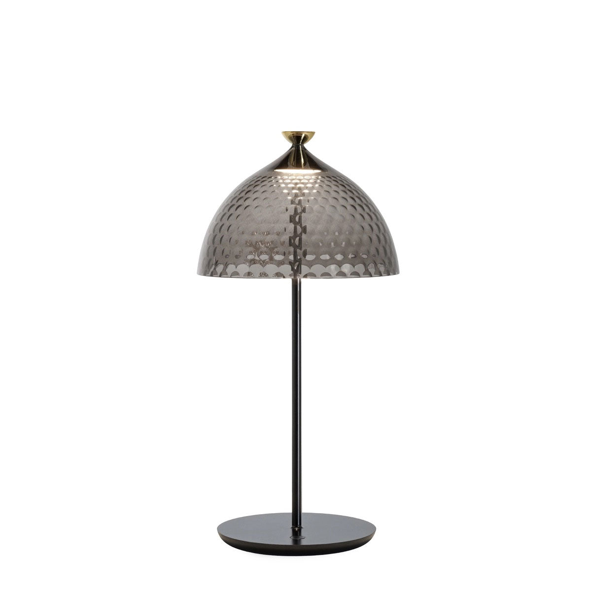 KARTELL Pumo Lamp Lampada da Tavolo Nero Fumè 43x20cm PMMA