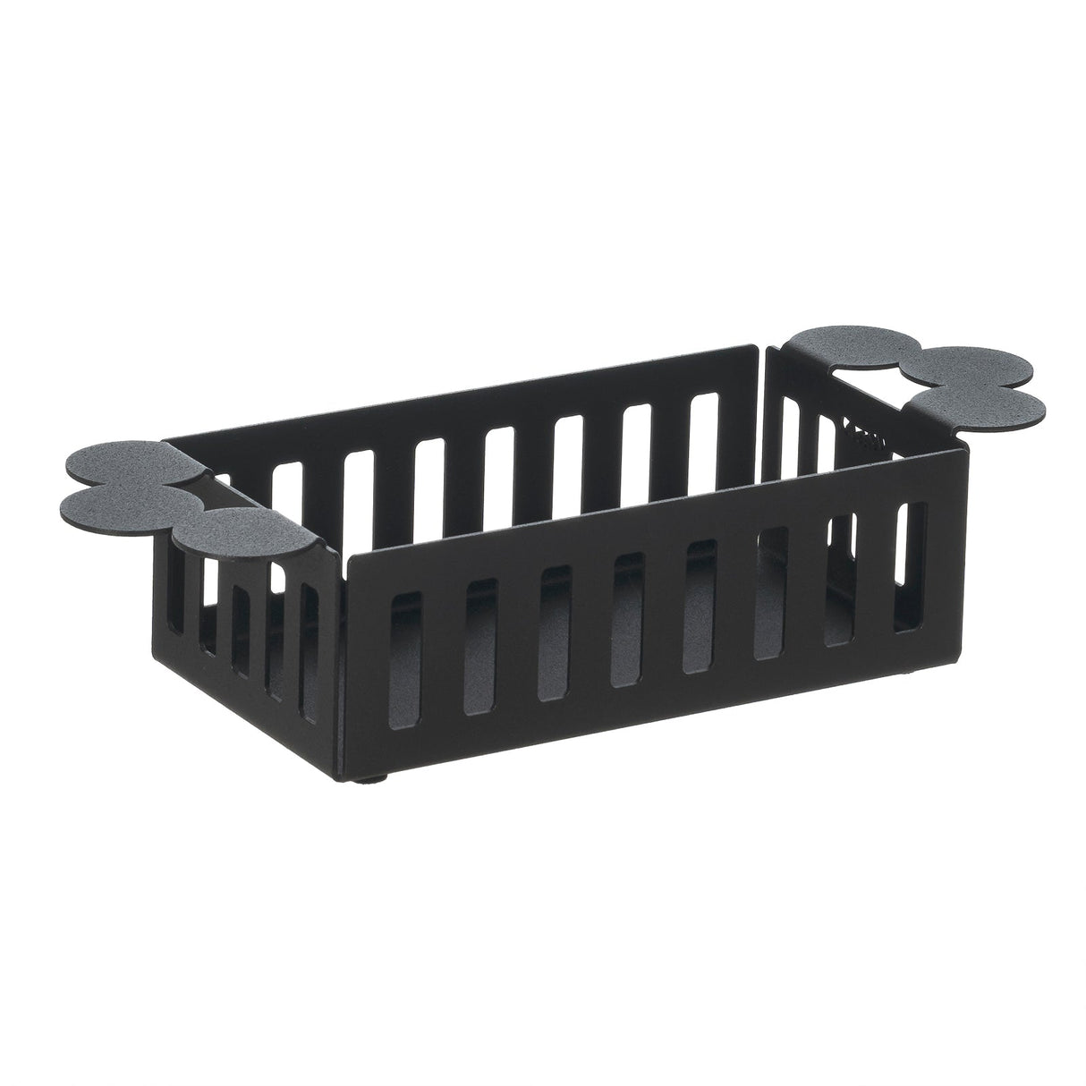 ARTI & MESTIERI Porta Bicchieri Old Nero 12x28cm