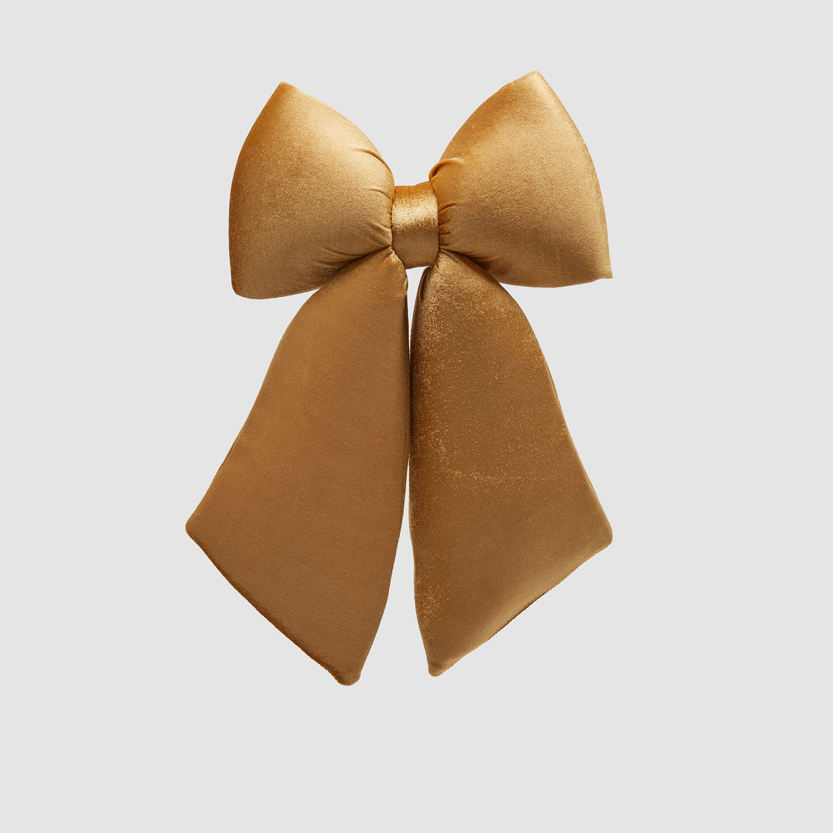 EDG Enzo De Gasperi Fiocco Medio Imbottito in Velluto Oro 38x27cm Decorazione Natalizia