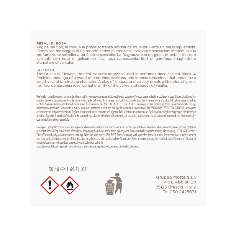 MUHA' Rosa 50ml Air Freshener Rose Petal Diffuser