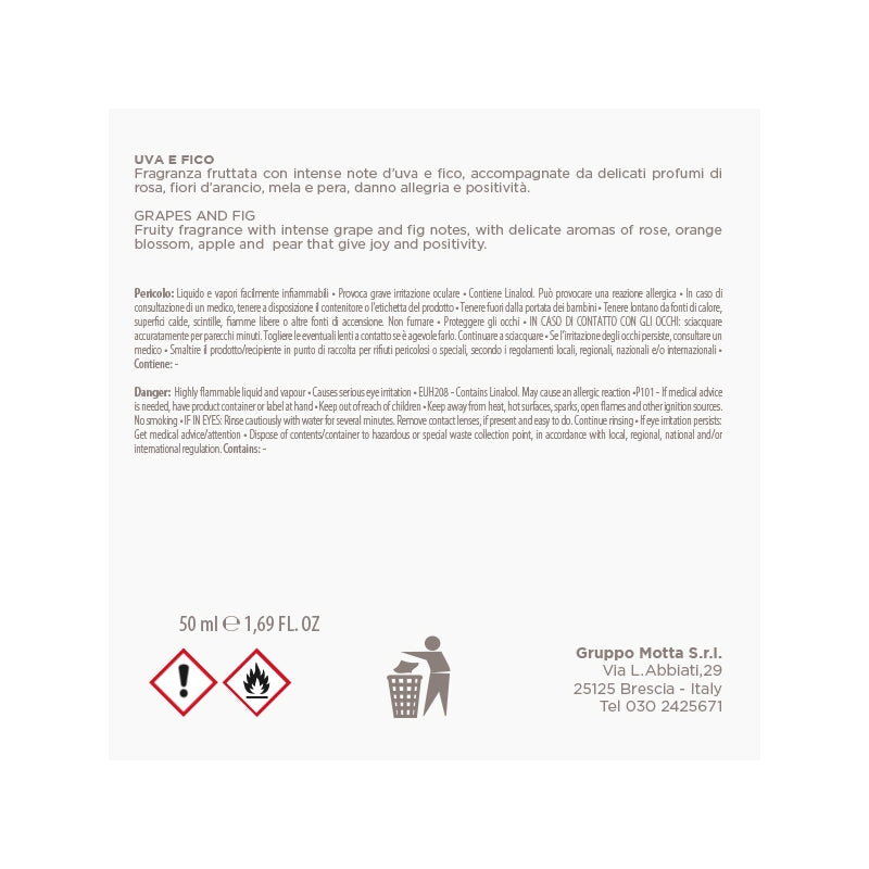 MUHA' Rosa 50ml Air Freshener Grape and Fig Diffuser