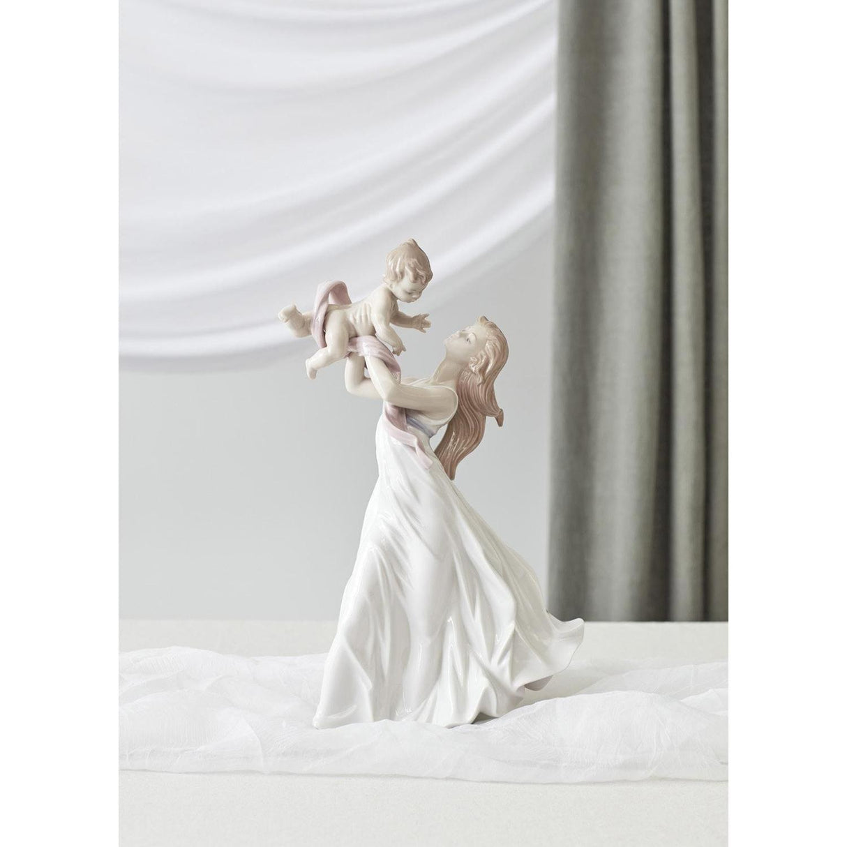 Lladró Figurina Madre Il Mio Bellissimo BebE' 46x29cm Porcellana