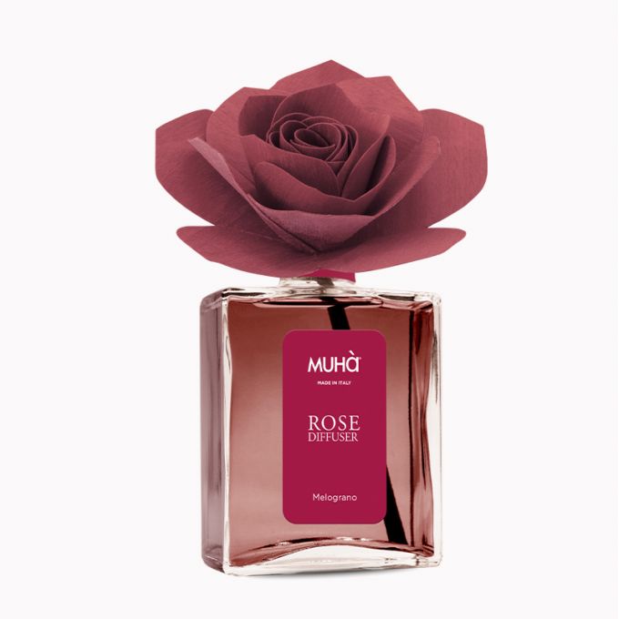 MUHA' Rosa 200ml Profumatore D'Ambiente Diffusore Melograno