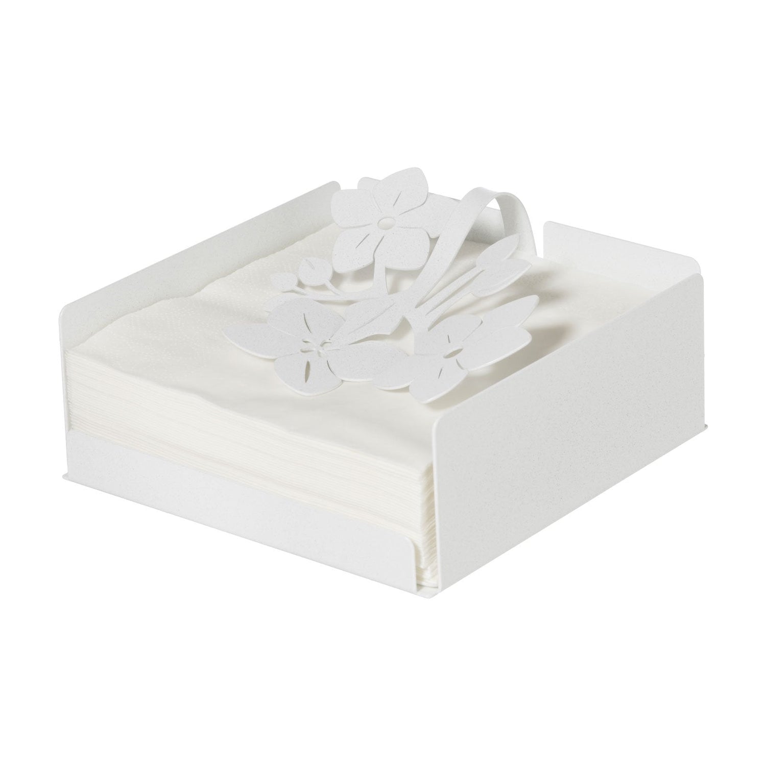ARTI & MESTIERI Portatovaglioli Fior di Loto Bianco Marmo