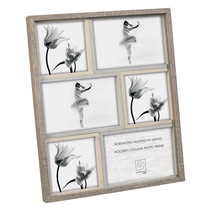 MASCAGNI CASA Photo Frame Multiple Wooden Frame 27x32cm