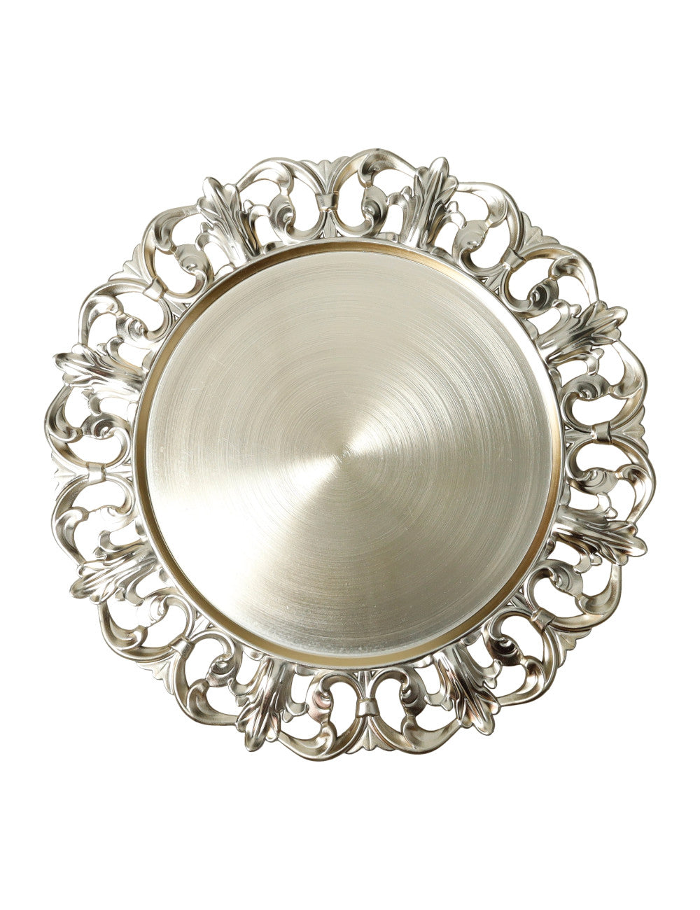 BRANDANI Sottopiatto Giglio 32cm Set 4 Pezzi Champagne