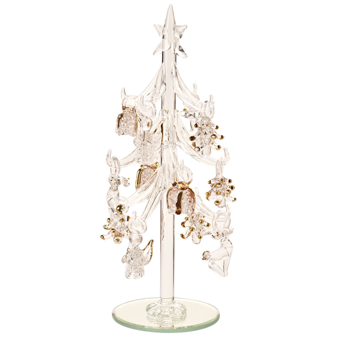 VILLEROY & BOCH - Winter Collage Accessoires Albero in Vetro con Ornamenti Decorazione Natalizia