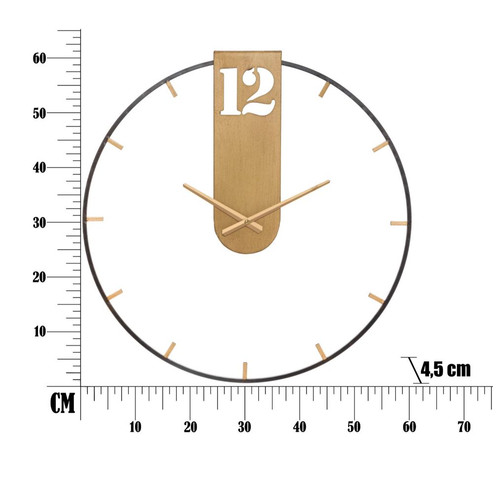 MAURO FERRETTI Goldy Wall Clock 60x4.5 cm