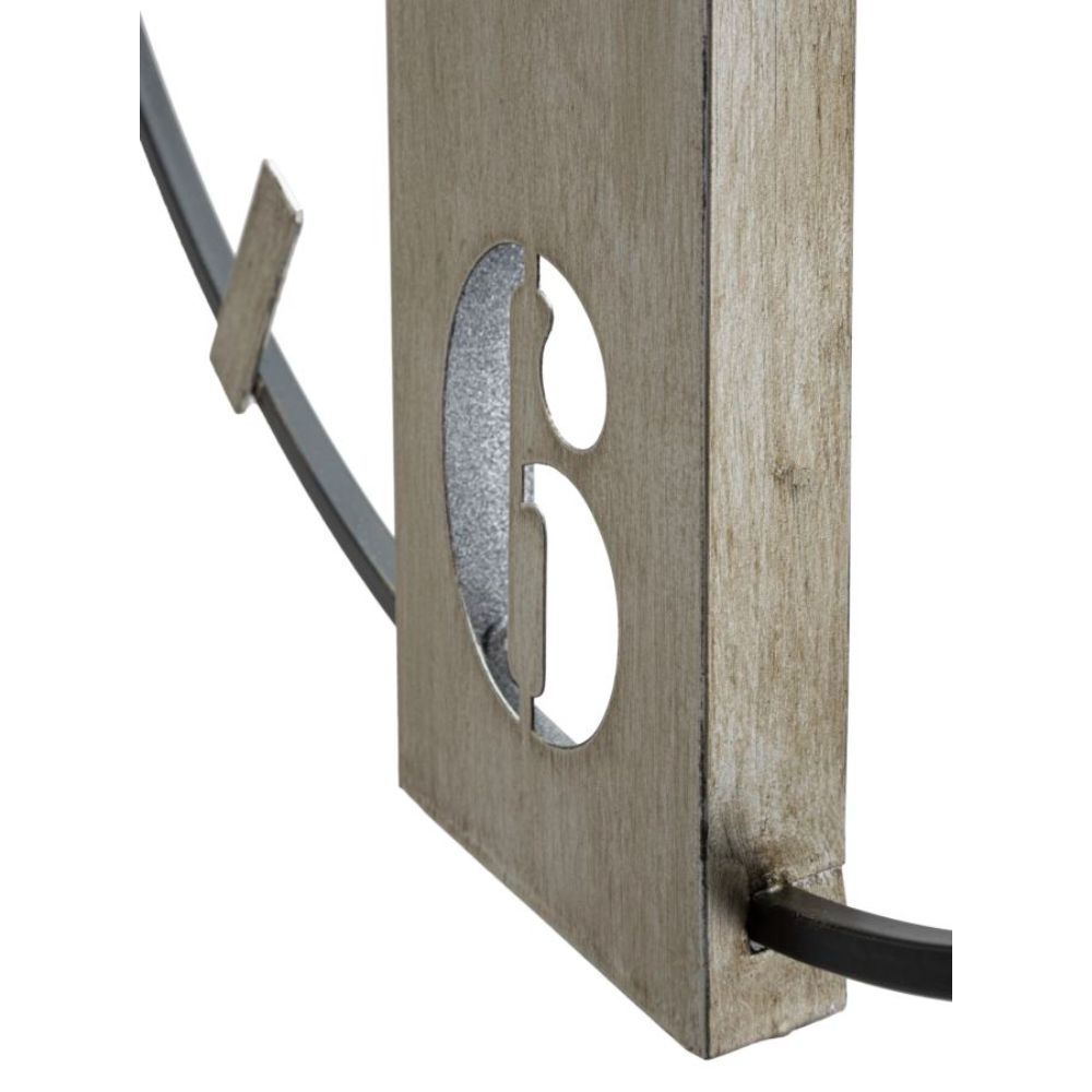 MAURO FERRETTI Silvery Wall Clock 61x4.5x63 cm