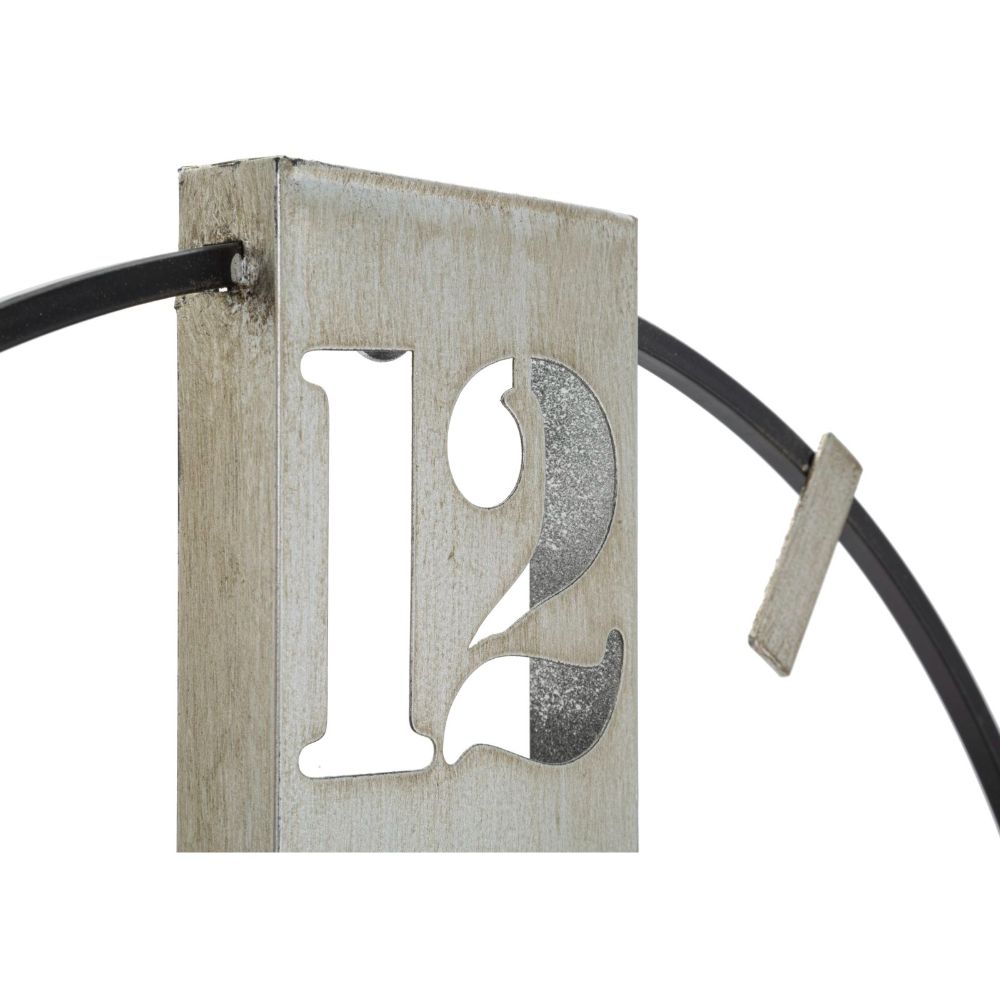 MAURO FERRETTI Silvery Wall Clock 61x4.5x63 cm