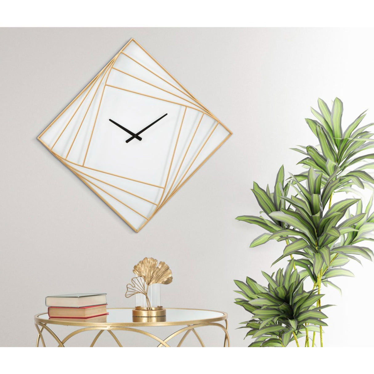 MAURO FERRETTI Goldy Line Wall Clock 85x6x85 cm