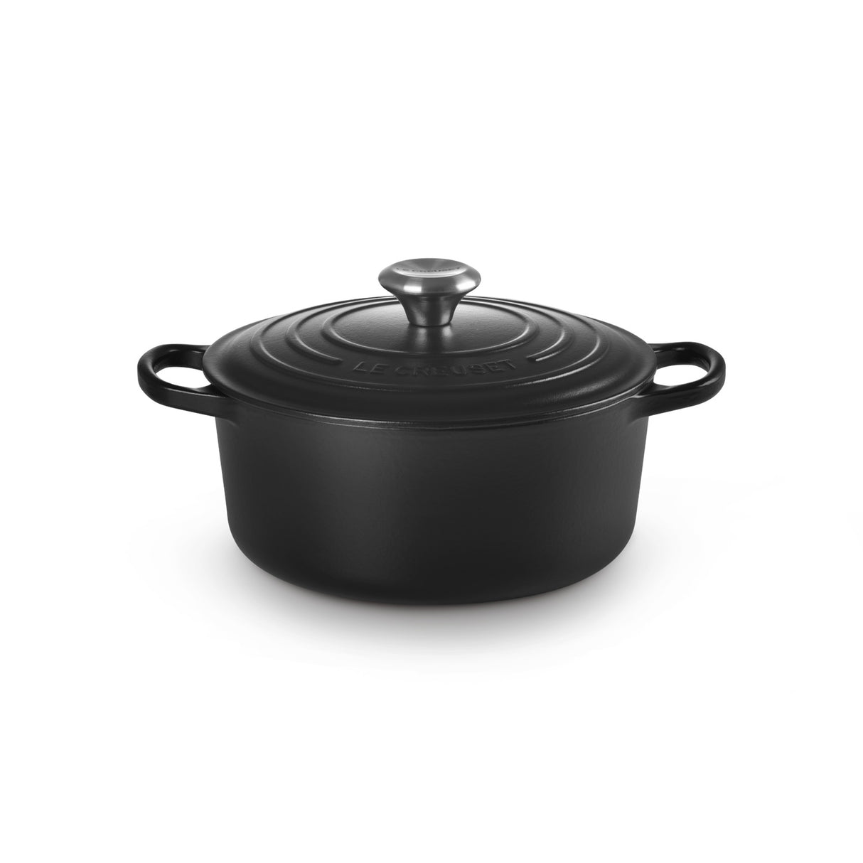 LE CREUSET Cocotte Rotonda Evolution 24cm Nero Ghisa Vetrificata