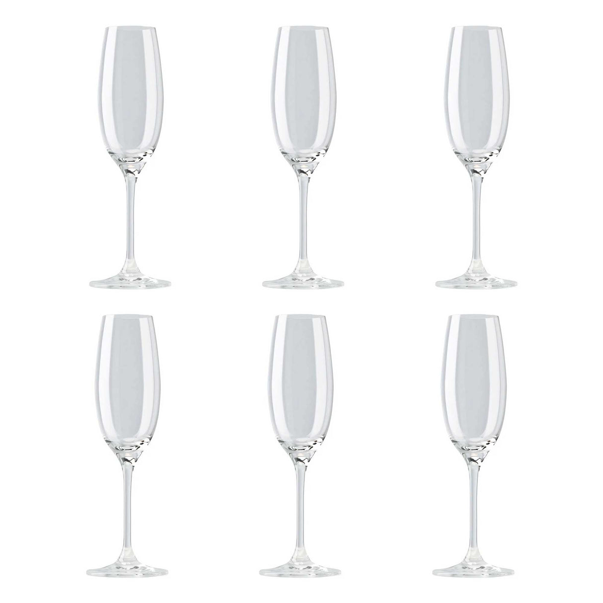 ROSENTHAL DiVino Calice Flute Champagne Set 6 Pezzi 220ml Cristallo
