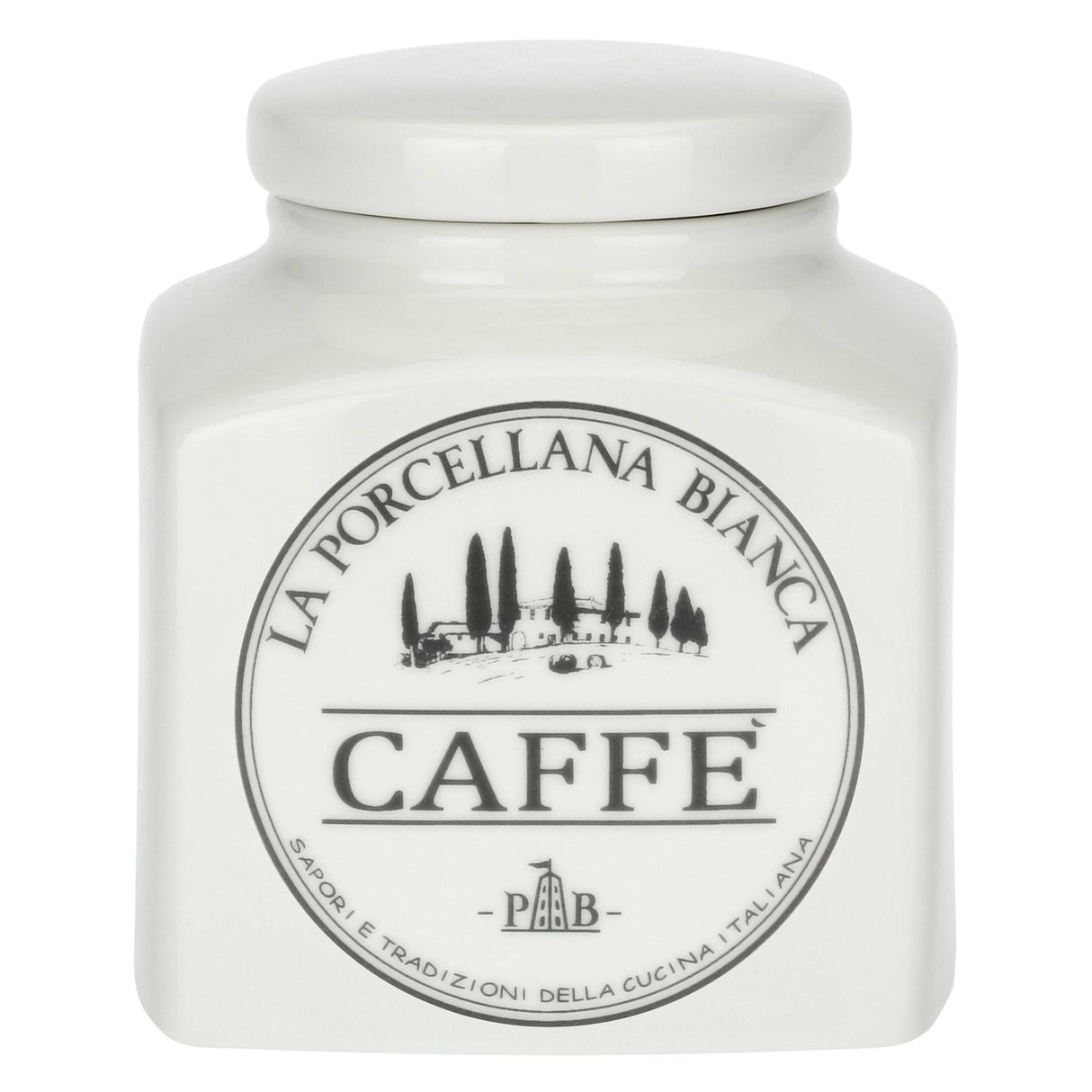 LA PORCELLANA BIANCA - Conserva Barattolo Contenitore Caffè 0,5L