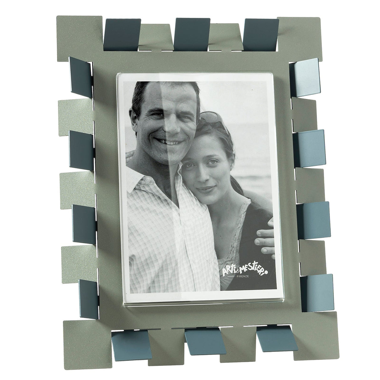 ARTI & MESTIERI Portafoto Vertigo Maxi Giada Petrolio 34,5x29,4cm