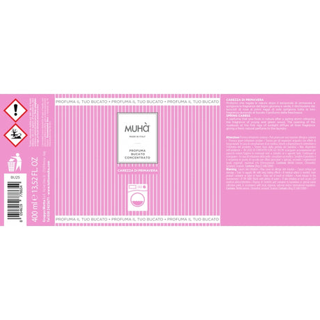 MUHA' Profumo Bucato Lavatrice 400ml Carezza di Primavera